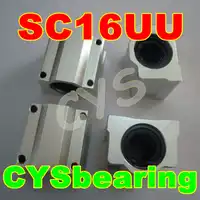 20pcs/lot 16mm shaft SC16UU SCS16UU Linear Ball Bearing Pillow Bolck Linear unit for CNC
