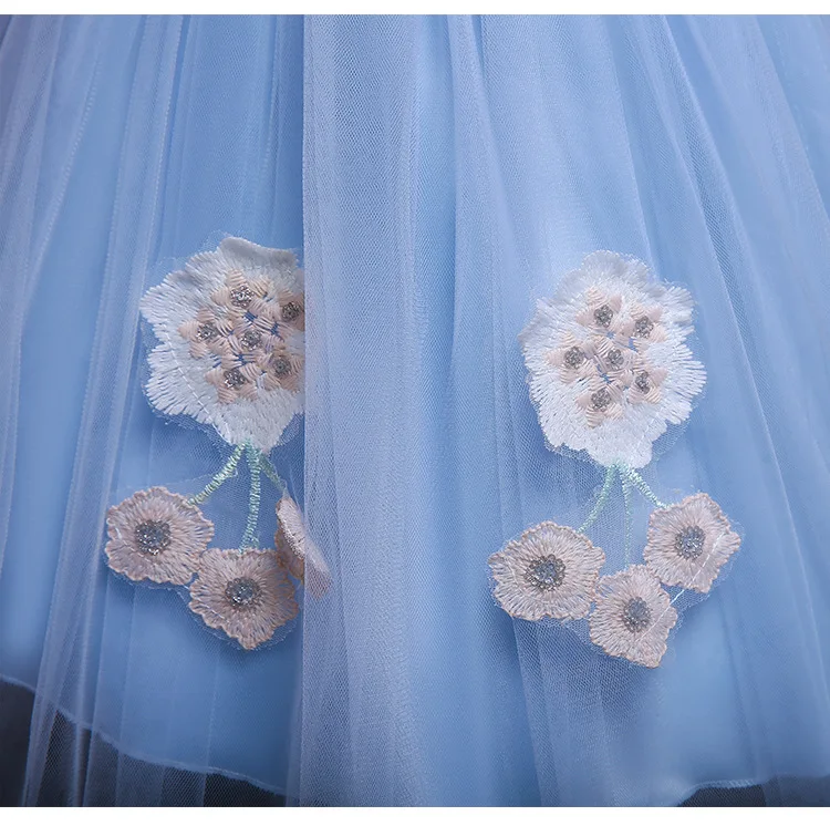 Свадебное платье премиум-класса, платье с принтом для торжеств, свадебной вечеринки, платье для первого выступления для девочек, платье для