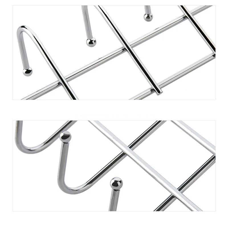 Nail-free stainless steel five-hook cabinet door back by hanger towel hooks over door hooks for clothes hangers 1Pcs storage hook,door hook