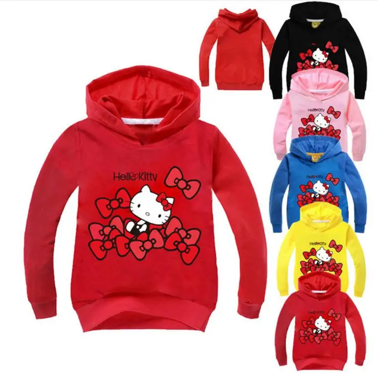 

New Spring Autumn Children Sweatshirt Hoody Clothes Long Sleeve Hoodie for Girls Kids Cartoon Outerwear Costumes Tops Shirts
