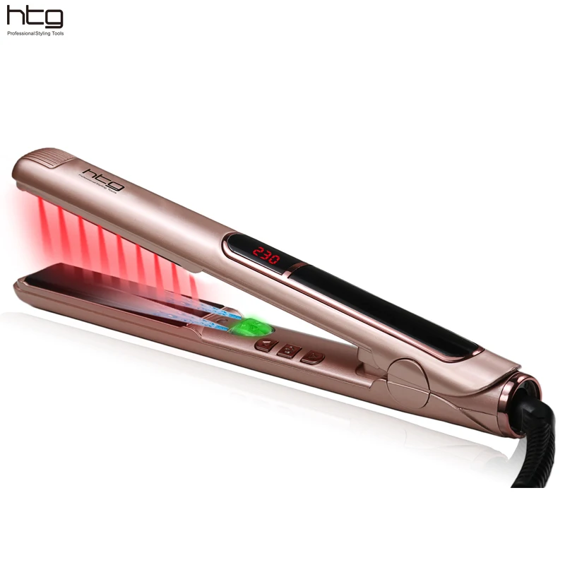 HTG Professional Hair iron with lONIC Generator Infrared Hair Straightener Straightening iron ceramic iron Hair lcd