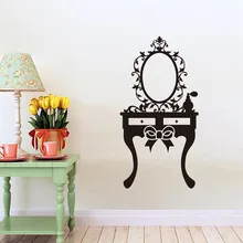 Наклейка s Girl макияж зеркало домашняя Наклейка на стену декоративные пленки для стекла индивидуальные, для окон пленка cricut adhesivo para ventana