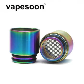 

5pcs Rainbow Authentic VapeSoon 810 Stainless Steel Drip Tip Anti-fried oil Drip Tip For IJUST 3 TFV12 Prince TFV8 etc