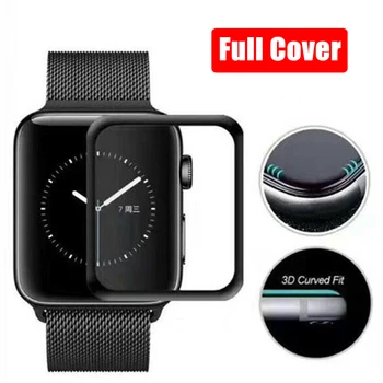 

3D Edge Tempered Glass for Iwatch Screen Protector 38 mm 42 mm Protective Glass for Apple IWatch 4 40 mm I Watch 4 44 mm Film 9H