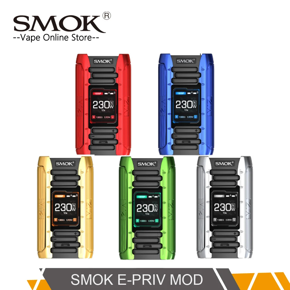 

Original SMOK E-PRIV mod 230W E-Priv Box MOD Vape mod Firmware Upgradeable for Tfv12 Prince Vs Smok X-priv & G-priv 2 kit