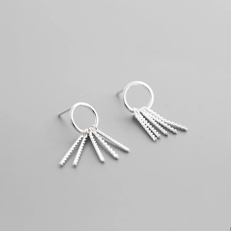 

925 Sterling Silver Tassel Long Ear Earrings For Women Earings Fashion Jewelry Brincos sterling-silver-jewelry Hot Sale
