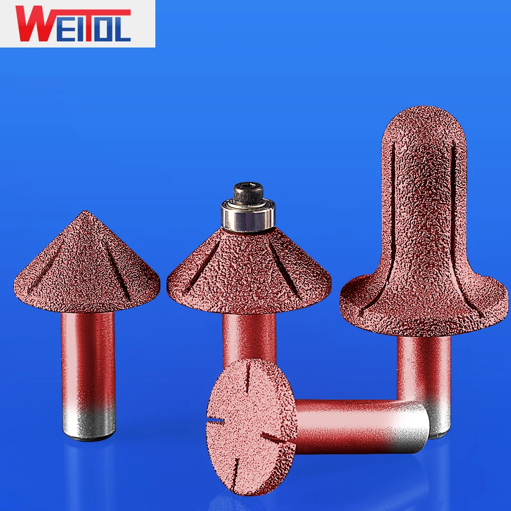 WeiTol 1 шт. алмазные наждачные фрезы 90 градусов V канавка бит гранитные режущие
