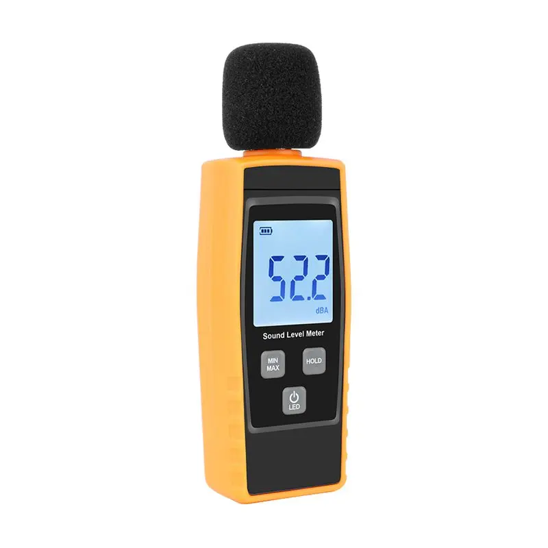 Портативный цифровой измеритель уровня звука тестер уровня шума 30-130дб в децибелах ЖК-Подсветка Аудио контроль качества звука Удержание данных
