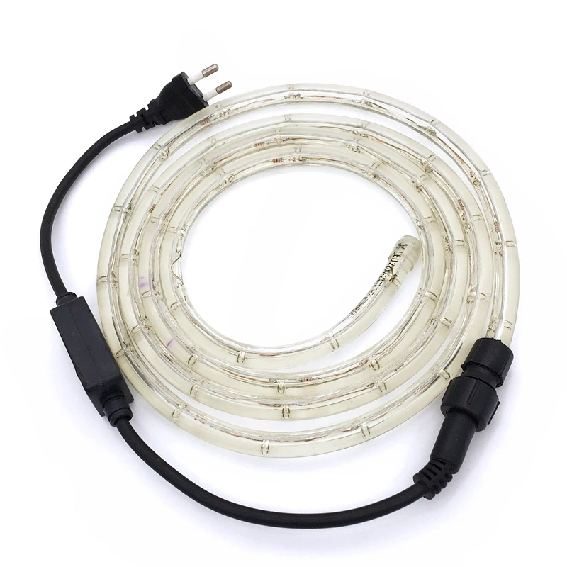 

AC220V Led Strip IP67 Waterproof Flexible Rainbow Tube Rope LED Ribbon Light 8 Modes Christmas Outdoor Holiday Decoration Lights