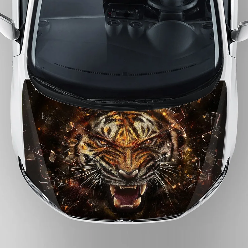 hot popular car accessories 2017 custom tiger head graphic car body decal sticker self adhesive hood bonnet vinyl wrap film alibaba co uk hot sale car accessories 2016 uk glad design vinyl car wrap for hood bonnet made in 3m material