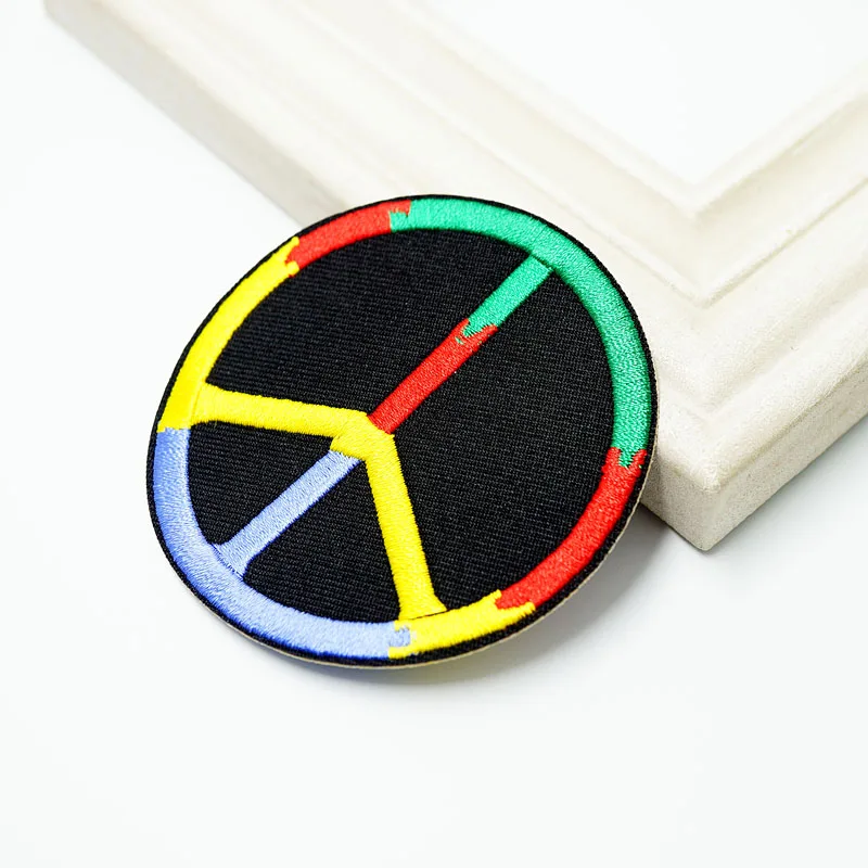 Патчи с вышивкой Мир мира (Размер: 7 5x7 5 см)|iron on embroidered patch|iron onapplique diy |