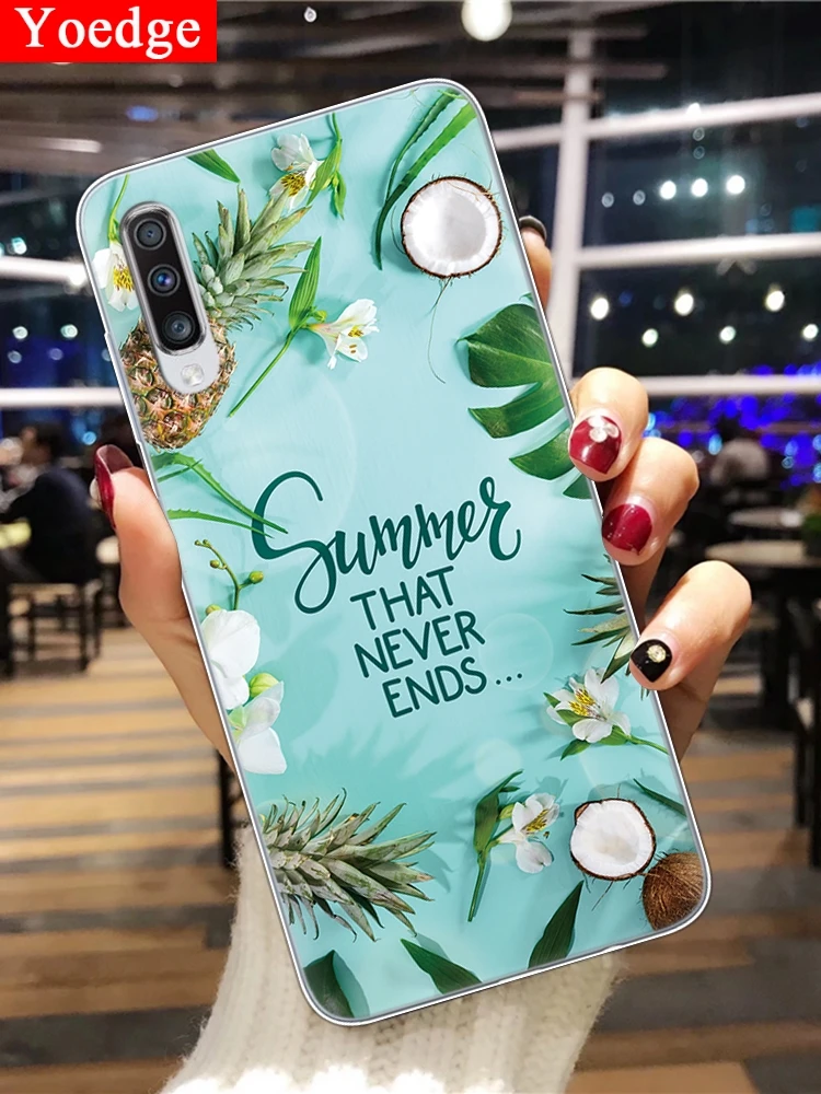 

Summer Protector Case For Samsung A70 Case Clear TPU Back Cover 6.7'' Phone Case For Samsung Galaxy A70 A 70 SM-A705 A705F Funda