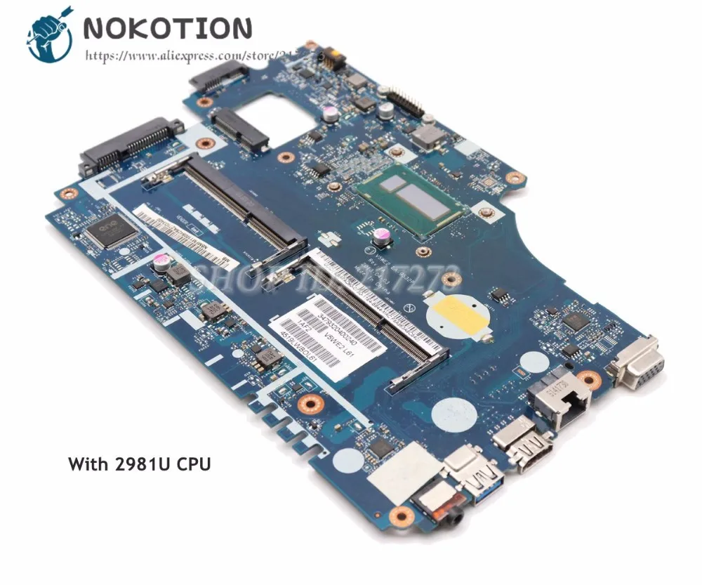 NOKOTION NBMFM1100K V5WE2 LA-9532P For Acer aspire E1-532 E1-572G Laptop Motherboard SR1DX 2981U CPU DDR3L цена NOKOTION NBMFM1100K V5WE2 LA-9532P For Acer aspire E1-532 E1-572G Laptop Motherboard SR1DX 2981U CPU DDR3L цены онлайн