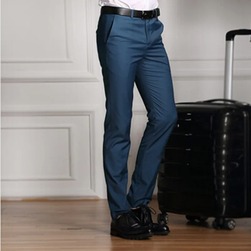 slim fit tapered dress pants
