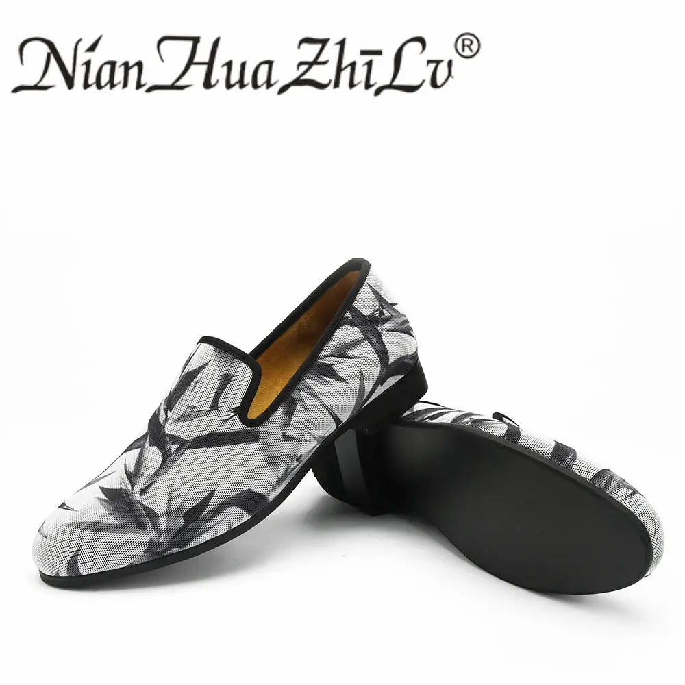 Casual Estilos Novos Malha Partido Sapatos Matching Do Chinelos Impressão De Moda Color Preguiçosos Respirável Apartamentos Dos Homens Efeito rvqdr