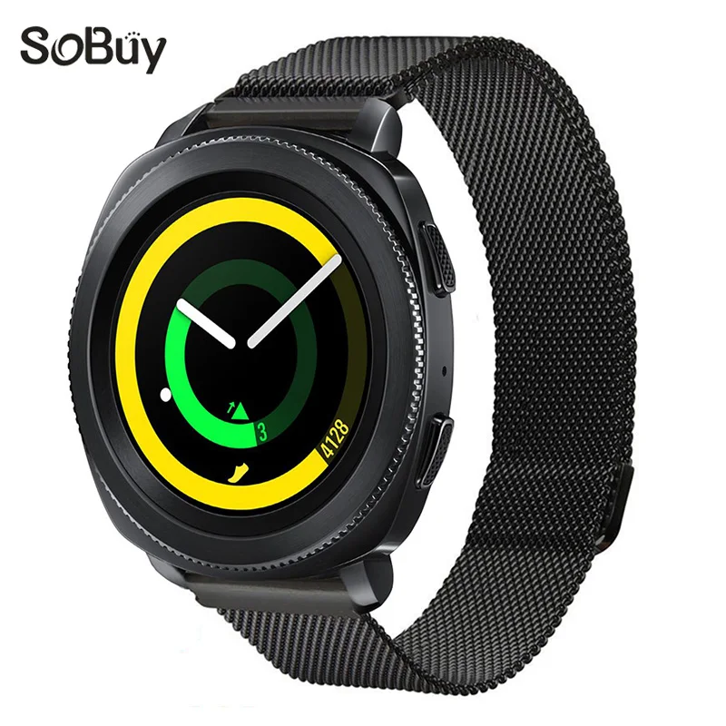 

for Samsung Gear S2 S3 sport S4 intelligent watch strap stainless steel band Milanese wristband 22mm 20mm Link bracelet