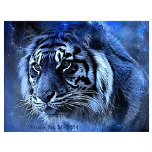 Алмазная вышивка 5D алмазная картина на заказ фото, наборы для вышивки крестом, мозаичный узор с изображением тигра, домашний Декор Рождественский подарок