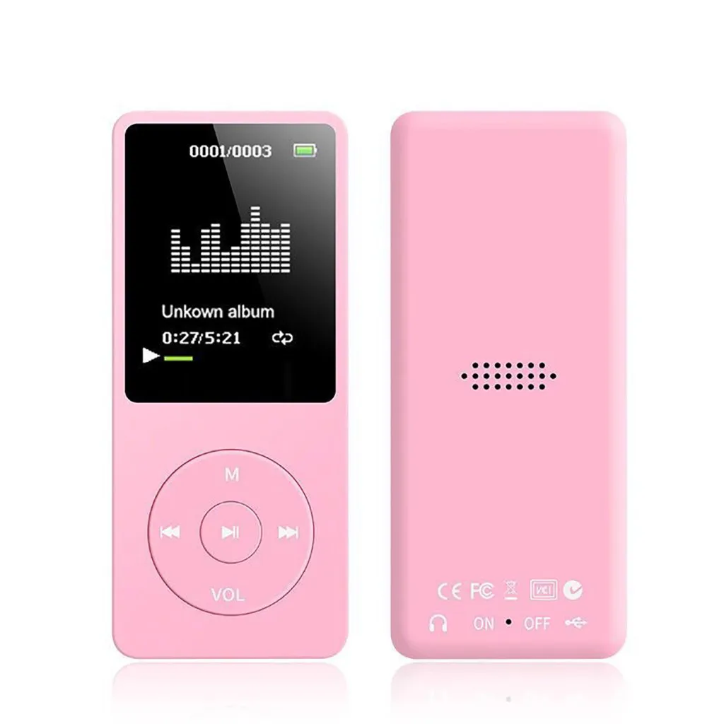 

for wearable devices 70 Hours Playback MP3 Lossless Sound Music Player FM Recorder TF Card+Pouch dropshipping