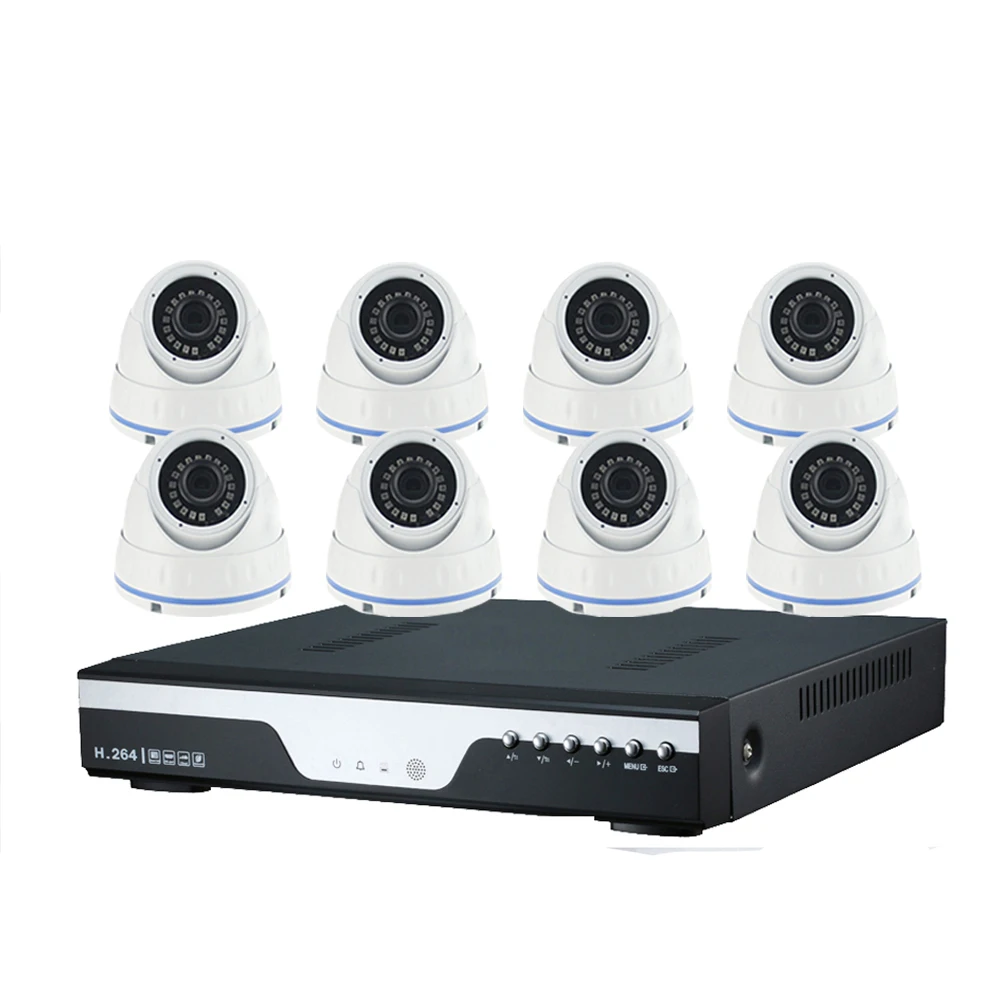 

HD Kit Security Camera 1080P HD Video Surveillance Kit 8 Outdoor Surveillance Camera CCTV System 8CH DVR