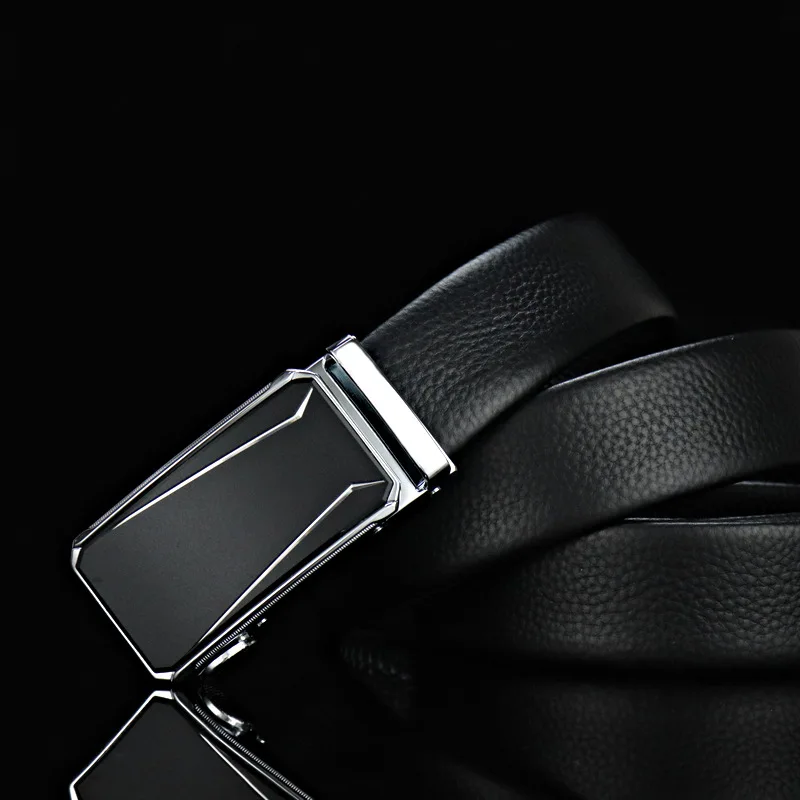

Wild leather cowhide new simple luxury brand men's leather business quality belt luxury high quality automatic buckle belt
