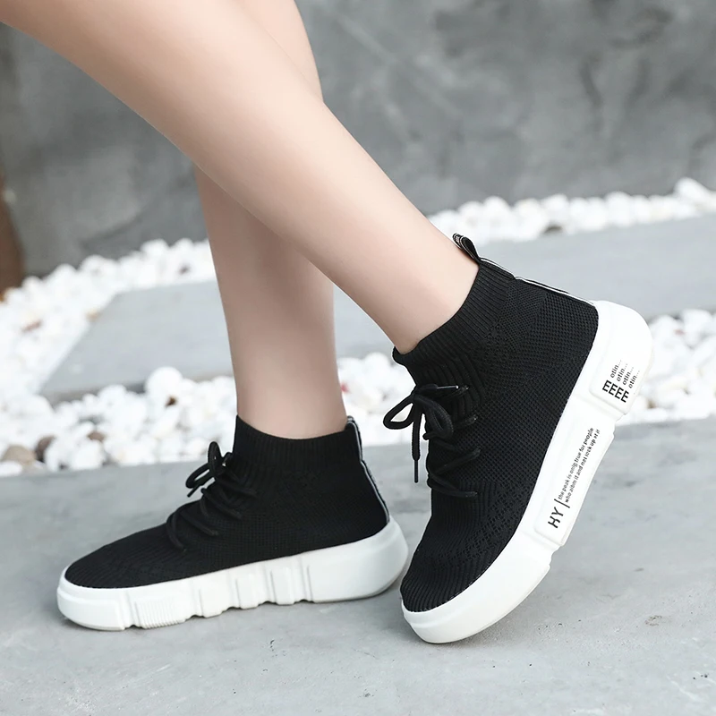 elástica tênis ao ar livre sapatos femininos