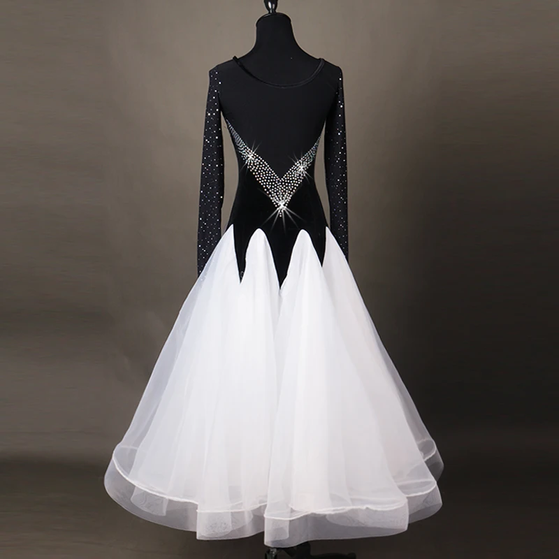 sequins ballroom dance dresses standard ballroom dancing clothes Competition standard dance dress waltz foxtrot dress children