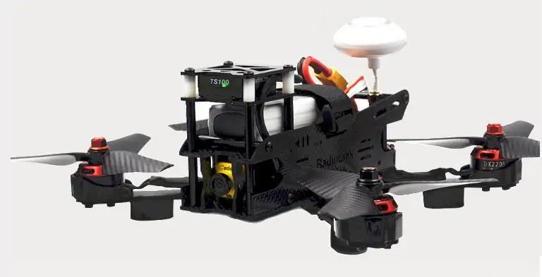

RadioLink QAV230 230mm RadioLink MINI PIX TS100 11.1v 1500MAH R8FM 30A esc 2205 2300KV 1200TVL 7inch Monitor for RacingDrone