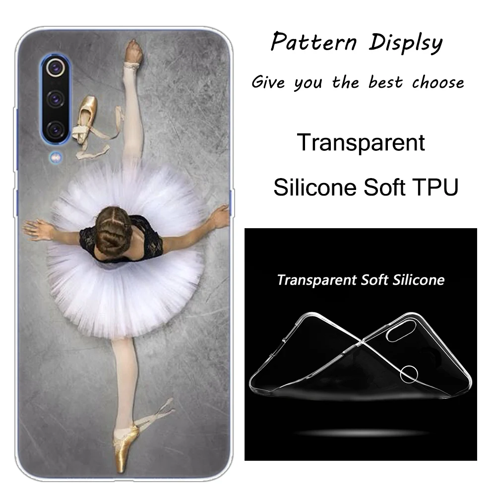 Балетки Танцы силиконовый чехол для Xiaomi Pocophone F1 9T 9 9SE 8 A2 Lite A1 A2 Mix3 Redmi K20 7A Note 4 4X5 6 7 Pro S2 - Цвет: 004