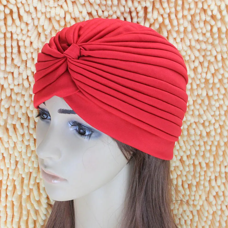 Women Winter Autumn Warm Hat European Female Beanie Cap High Stretch Turban Girls Fashion Indian style Head Hats Warmer CP0085 (2)