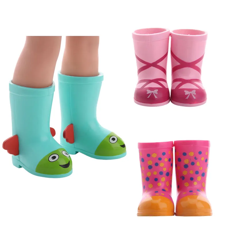 

Brithday Gift lovely Long boots Round head shoes for Wellie Wisher doll ,14.5 inch Doll ,Doll accessories
