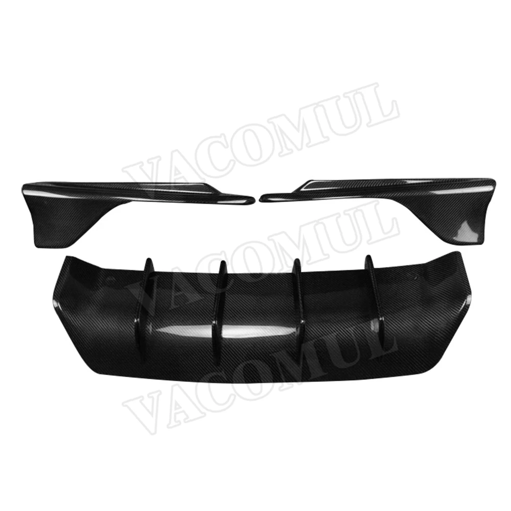 Carbon Fiber Rear Bumper Lip Diffuser Bumper Protector With Splittefor LEXUS IS300 IS350 IS F Sport Sedan 4 Door 17-18