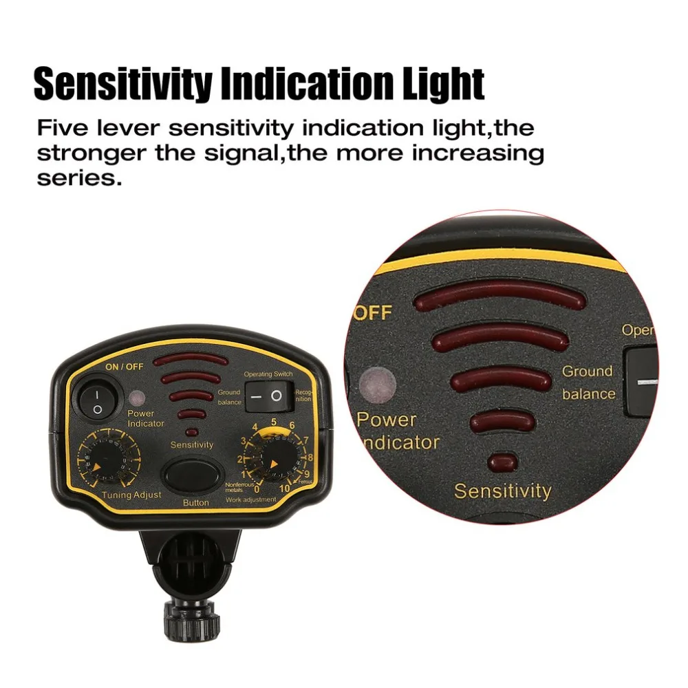 Умный датчик AR944M профессиональный Подземный металлоискатель Регулируемый Золотое серебро искатель сокровище трекер Искатель 1,8 м глубина