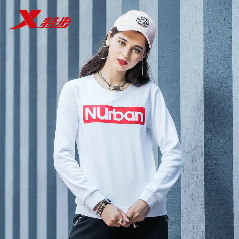 882428059217 Xtep women's hoodies sweater autumn new light and comfortable urban simple hood Street Training Swearshirt