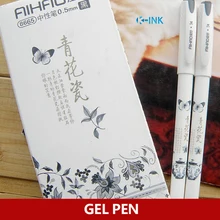 36 шт./лот Китайский Винтаж Синий и белый фарфор гелевая ручка как школа Канцелярские поставщики для студентов и конторщика