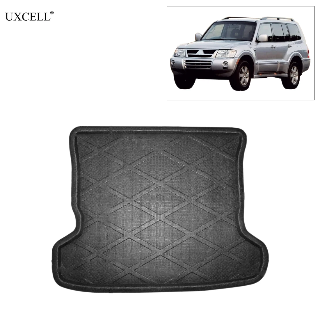 

Uxcell Car Rear Trunk Floor Mat Cargo Boot Liner Carpet Tray for Mitsubishi Pajero V73