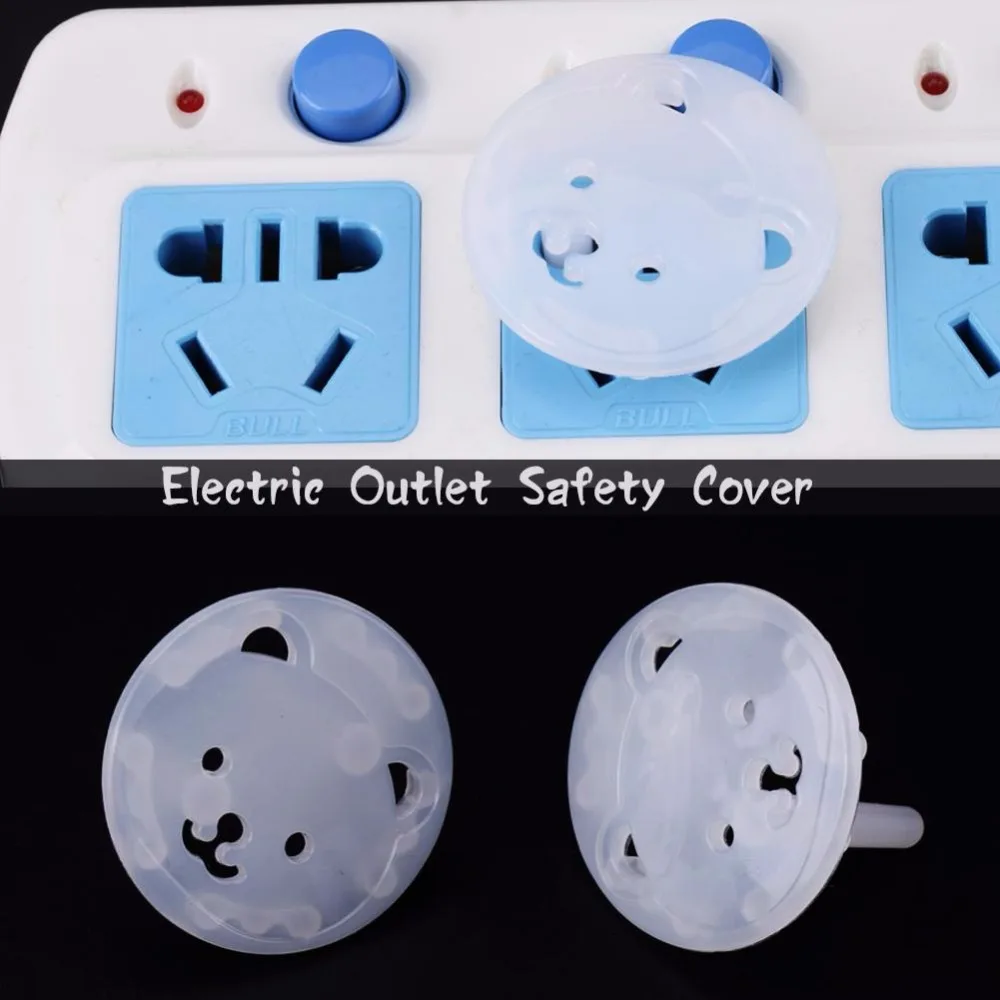 20PCS/Set Bear EU Electric Outlet Plug Socket Anti Electric Shock Plugs