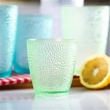 Акрил чашки ПК пластик прозрачный цвет стекла творческий бисера точка чай Ресторан чайная чашка 2 шт