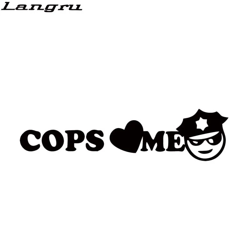 Langru новый продукт автомобильный Стайлинг Cops Love Me Наклейка Haters индивидуальная