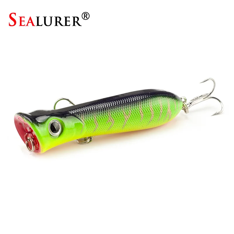 

SEALURER Brand Popper Wobbler Fishing lure With 6# hooks floating crankbait artificial bait poper pesca carp pike