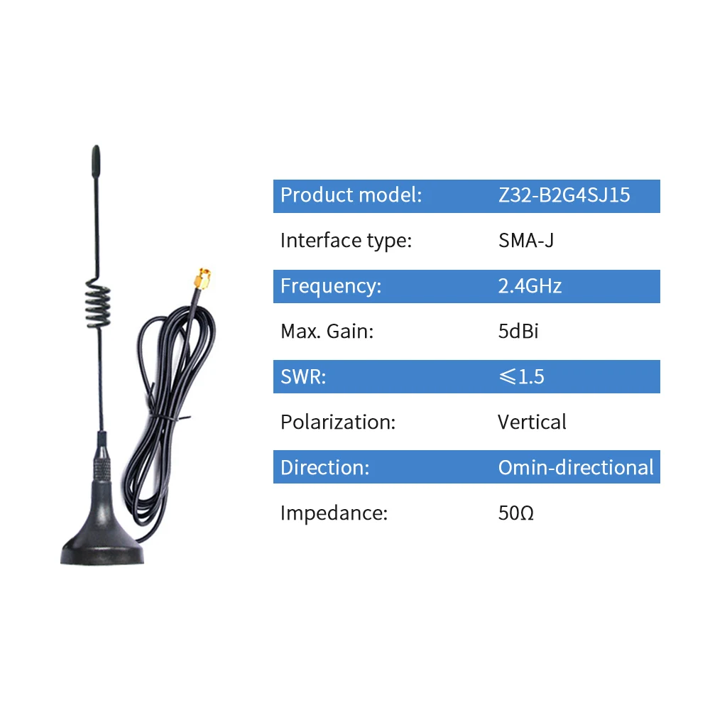 2pcs 2 4GHz Router Antenna with Magnetic Base 2 4G Wifi Antenna Bluetooth Antena SMA Male 1 2pcs 2 4GHz Router Antenna with Magnetic Base 2 4G Wifi Antenna Bluetooth Antena SMA Male 2
