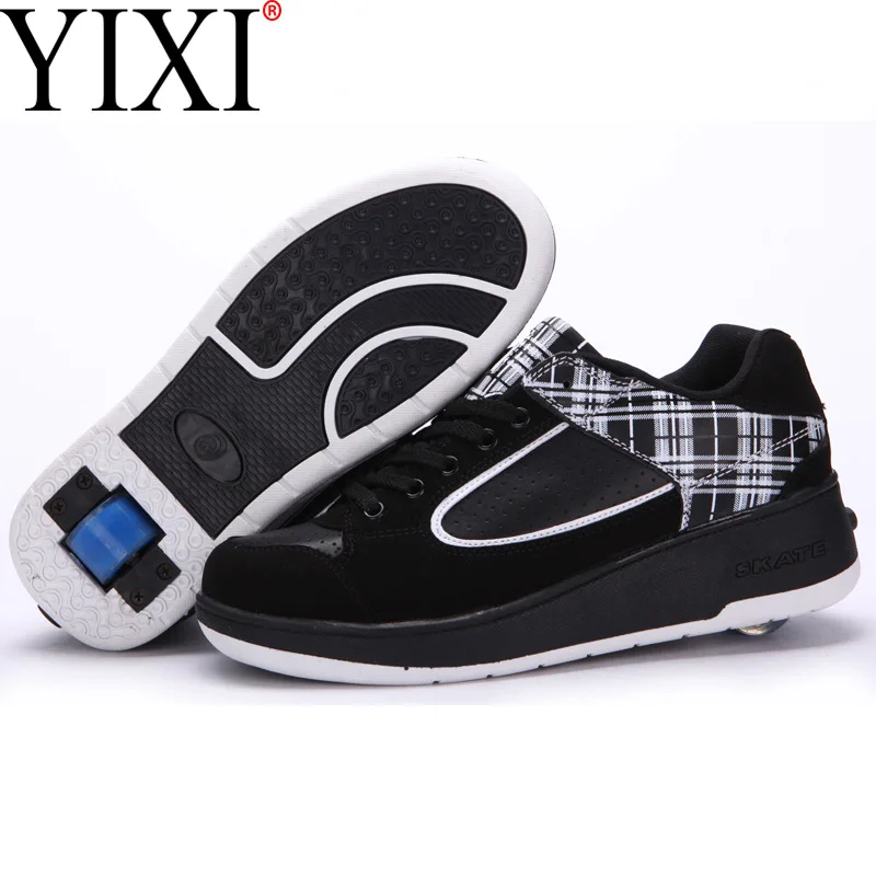 

Hot-Selling Single Wheel with LED Light Children's Roller Skates Shoes Invisible Button Fashion Roller Shoes