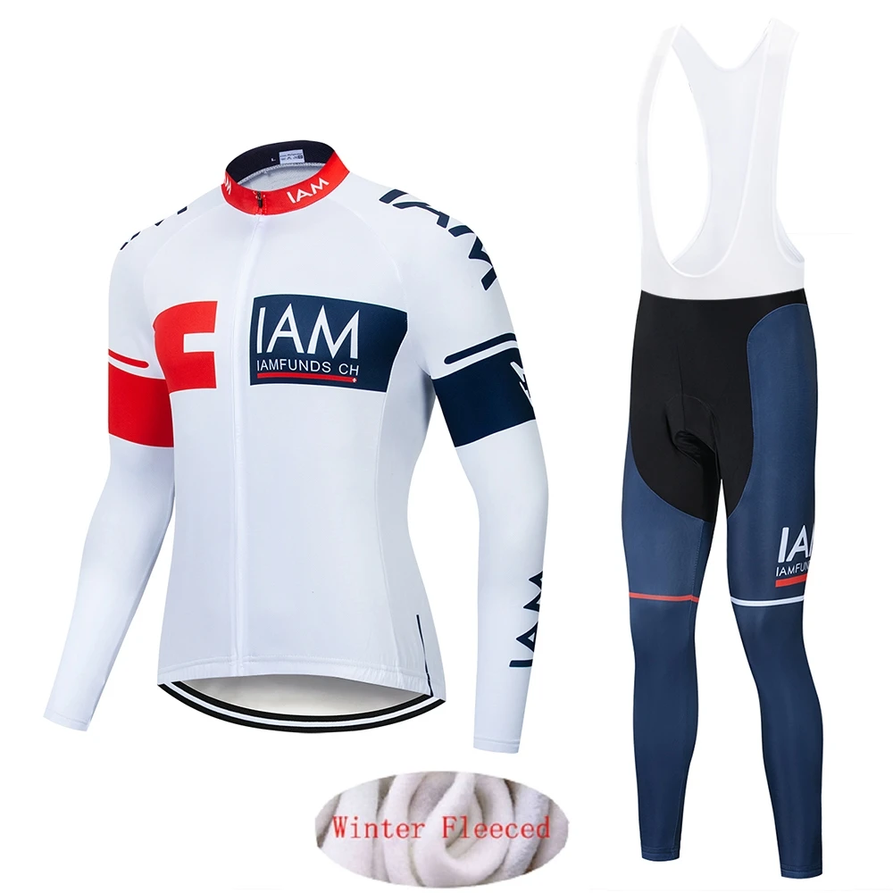 IAM Pro Team зима Термальность флис Велоспорт одежда в стиле милитари для мужчин