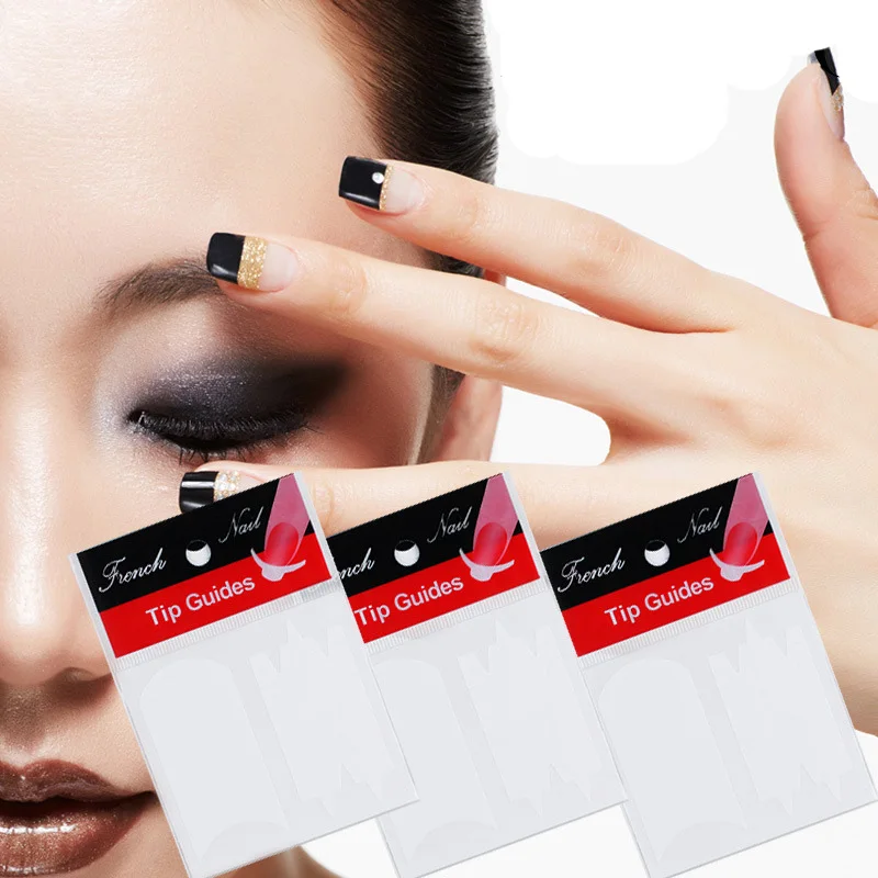 5Packs French Manicure Smile Tip DIY Guides Stickers Women 12 Styles