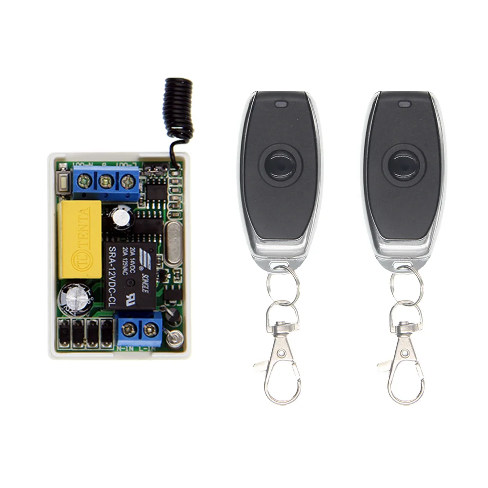 

Small Size AC 220V 10A 315 / 433 MHz 1CH 1 CH Intelligent RF Wireless Remote Control Switch System For LED Light Lamp Bulb