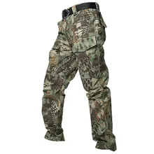 Tactical Pythons stripes Camouflage Army Pants Men Waterproof Combat Military Pants Military CS game Camo Tactical Pants