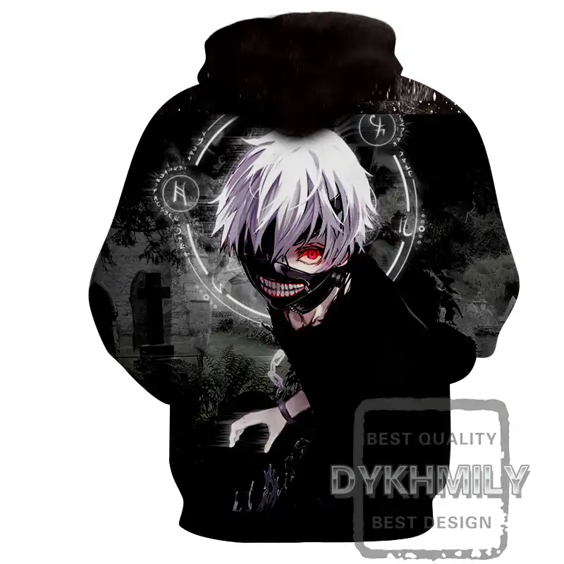 Dykhmily Tokyo Ghoul Anime Character White Hair Mask Red Eyes 3d