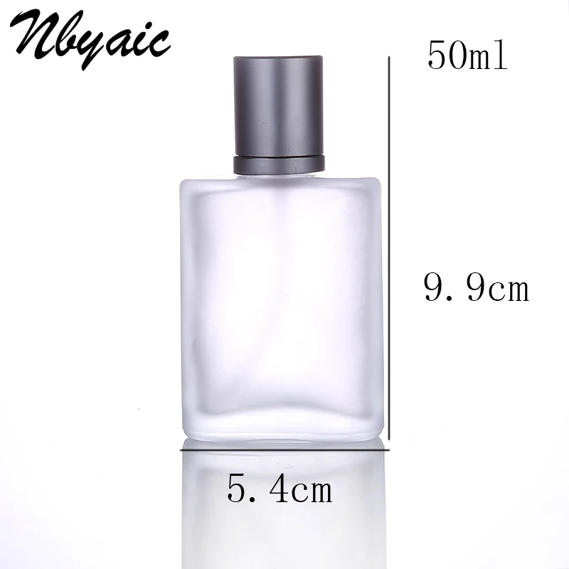 Nbyaic1Pcs30ml50ml100ml матовая пустая стеклянная бутылка достаточно распыляемая Бутылка для путешествий с запахом переносные многоразовые флаконы для духов