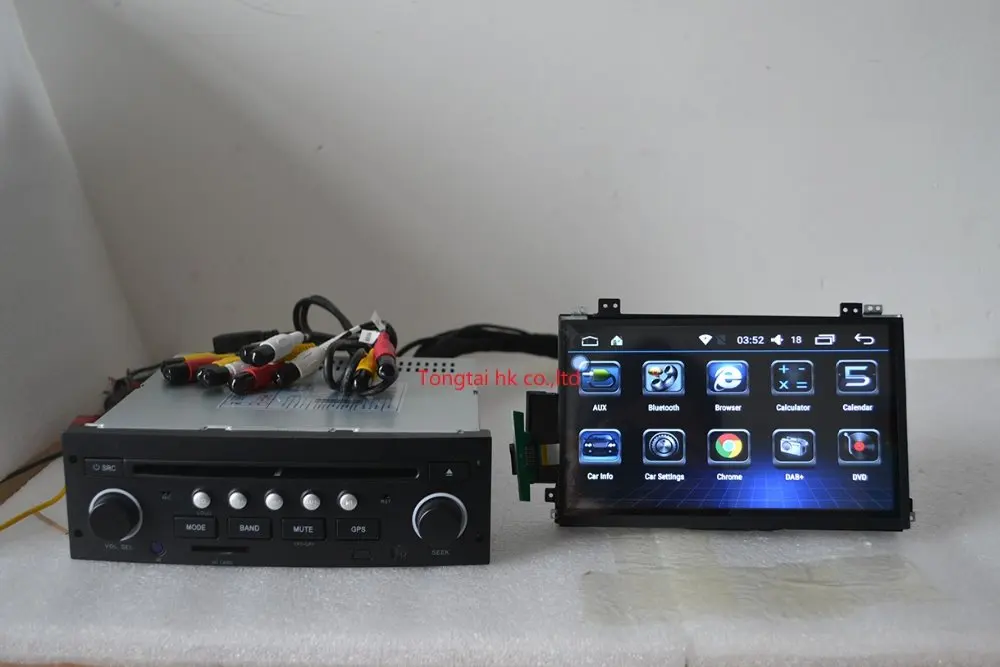 Best 7 inch android 9.0 for Citroen C5 2005-2012 car dvd player,GPS navigation,1GB RAM,16GB ROM,wifi,steering wheel,free 8g map,mic 29