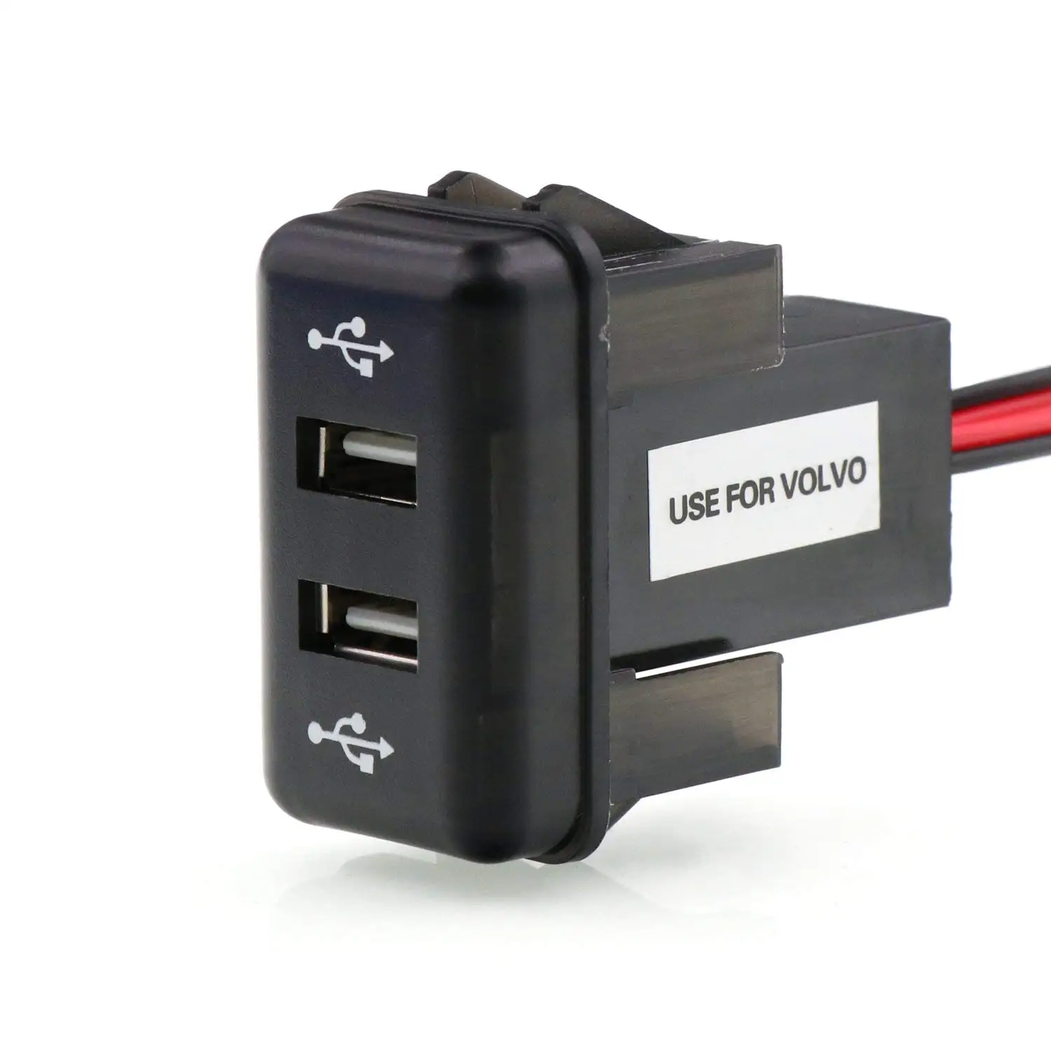 Автомобильное зарядное устройство ihens5 24 В с двумя USB портами и аудиоразъемом для
