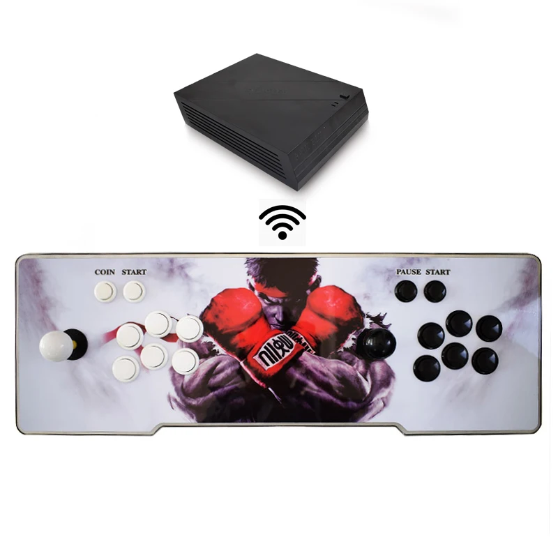 

Pandora 6S Wireless Arcade Game Box 1399 in 1 Zero Delay Joystick Button 2 Player Controller Family Version Game Console